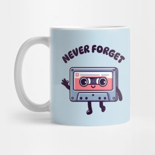 never forget casette Mug